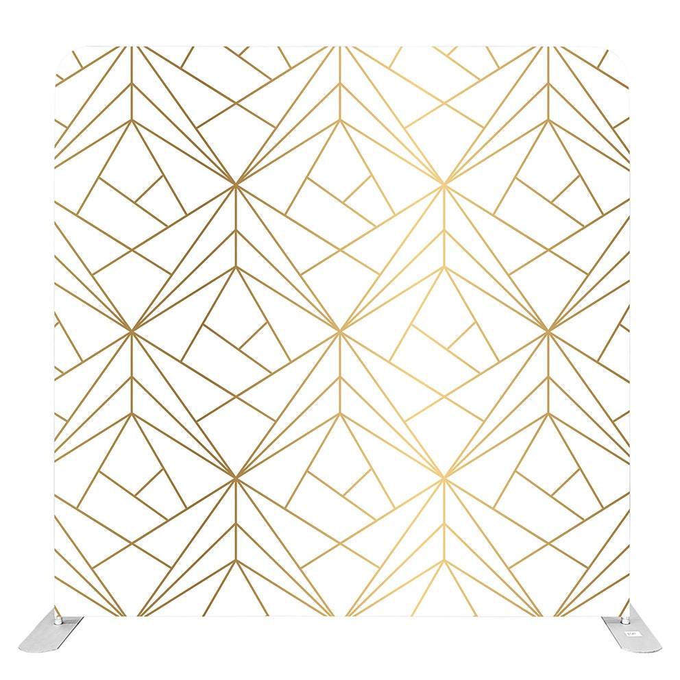 White & Gold Art Deco (01) - Pillowcase Backdrop