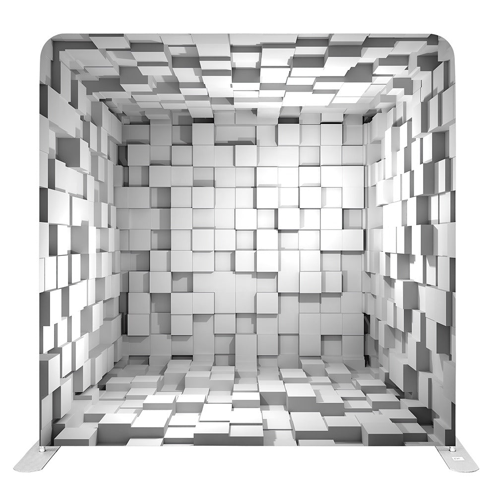 Silver Abstract Room (01) - Pillowcase Backdrop